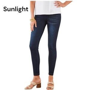 So Surroundings Womens Dark Wash Pull-On Skinny Jeans SZ M Cotton Blend Stretch
